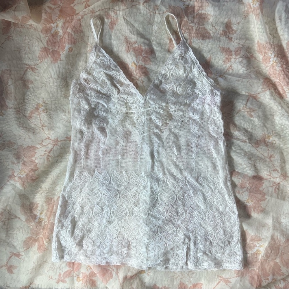 Victoria's Secret White Lace Camisole